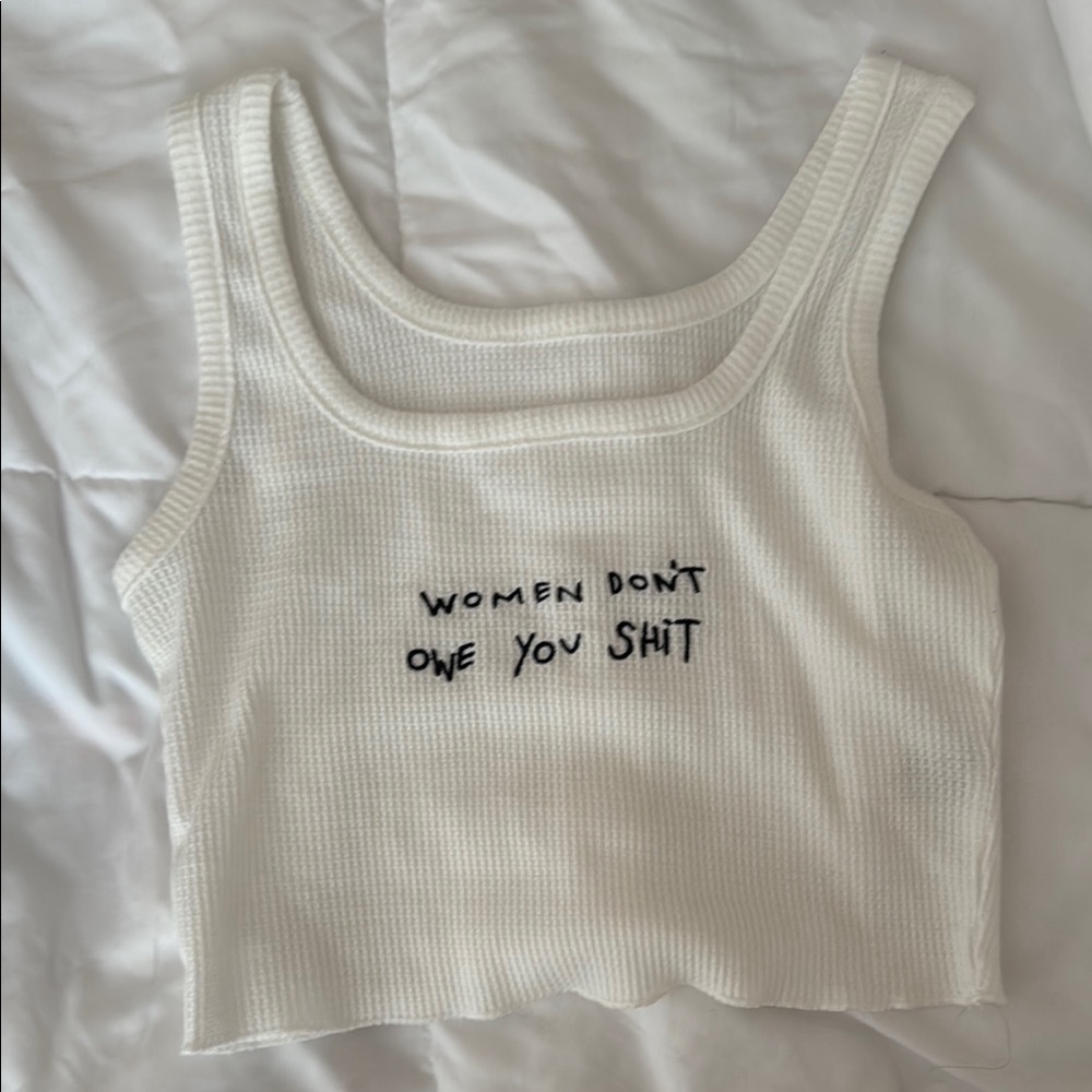 Feminist Crop Tank Top